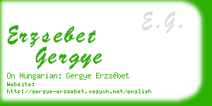 erzsebet gergye business card